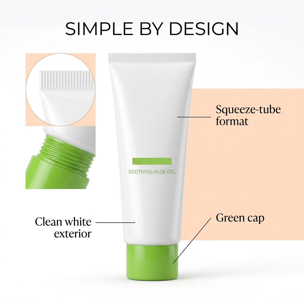 Soothing Aloe Gel | A Fresh White & Green Skincare Essential for Simple Routines and Everyday Self-Care