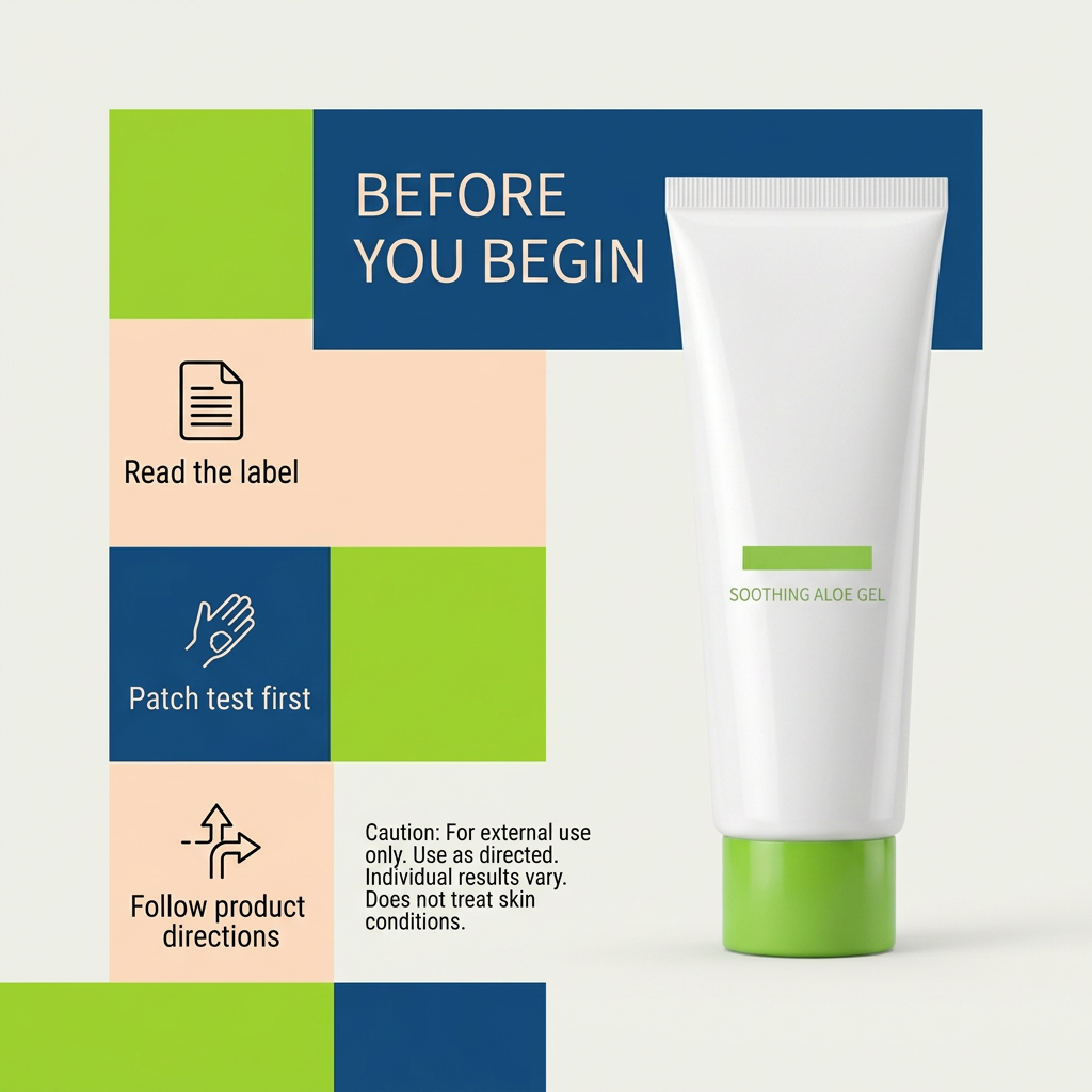 Soothing Aloe Gel | A Fresh White & Green Skincare Essential for Simple Routines and Everyday Self-Care