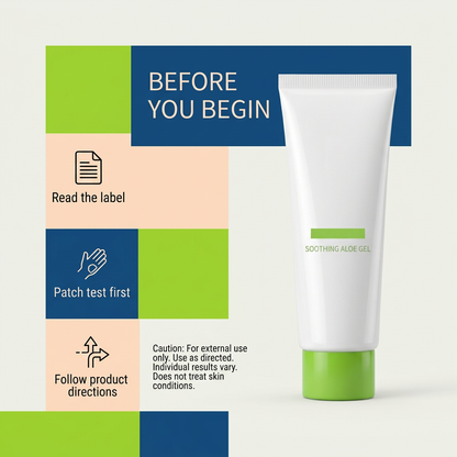 Soothing Aloe Gel | A Fresh White & Green Skincare Essential for Simple Routines and Everyday Self-Care