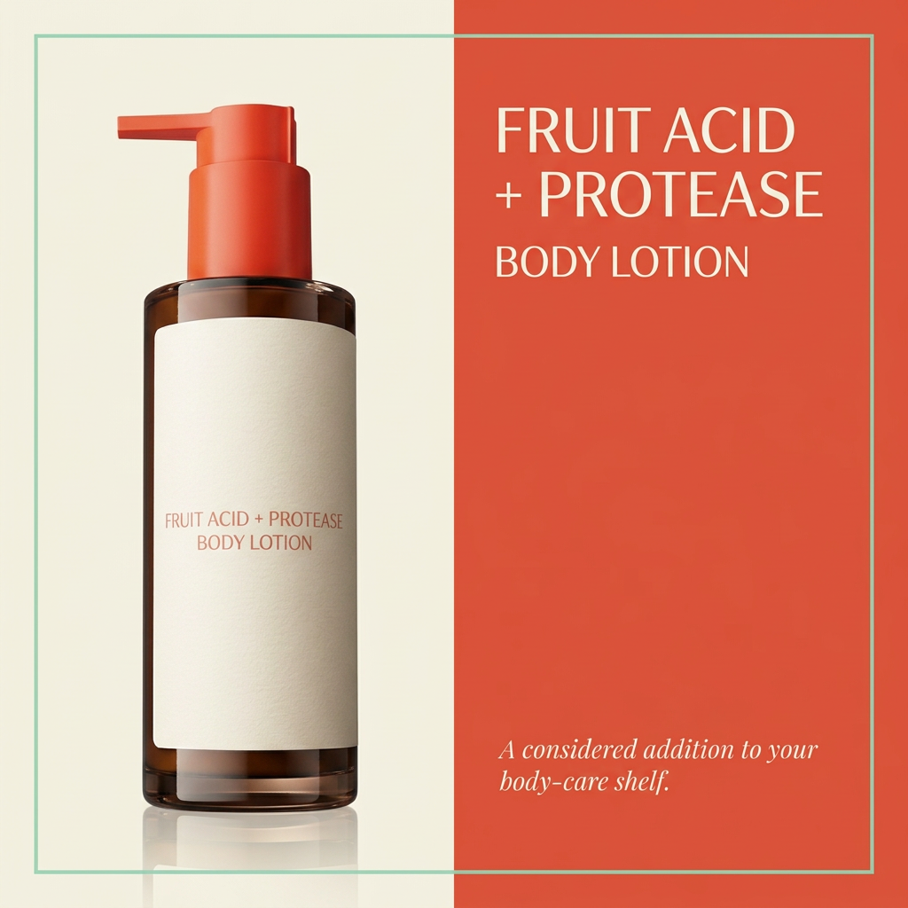Fruit acid and protease body lotion product detail