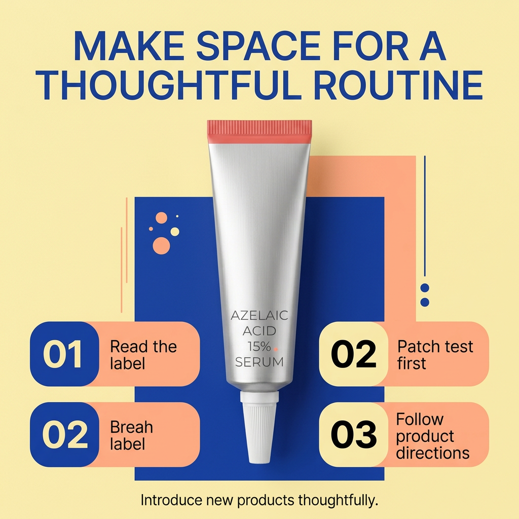 Read the label patch test and follow directions routine graphic