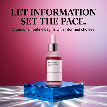 Let information set the pace serum closing detail graphic