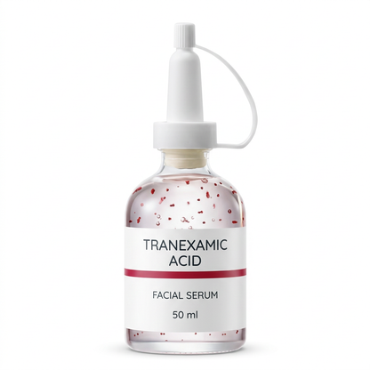 50 ml tranexamic acid facial serum on a pure white background