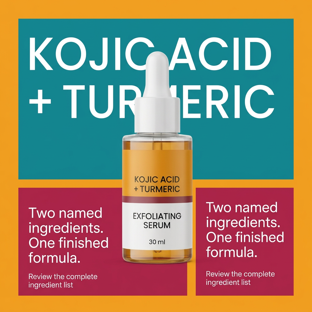 Kojic acid and turmeric named ingredient spotlight
